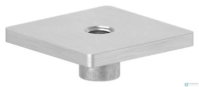 Edelstahl Platte, 40x40mm, zum Aufschweißen, V2A | STEINBACHER©