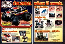 Duratrax Nitro Quake Monster Truck Colossal 1/8 Print Ad Wall Art Decor