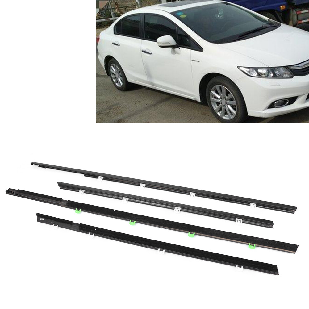 Weatherstrip Window Moulding Trim Seal Belt For Honda Civic 2012-2015 US Store