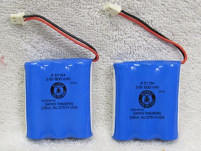 2X 600mAh 3.6V Cordless Phone Battery fit Vtech bt-905 LOT OF TWO