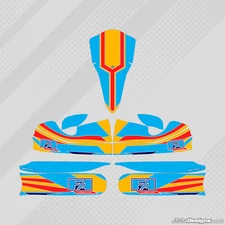 2011 FA ALONSO STYLE M4 FULL KART STICKER KIT - KARTING - GO KART - JakeDesigns