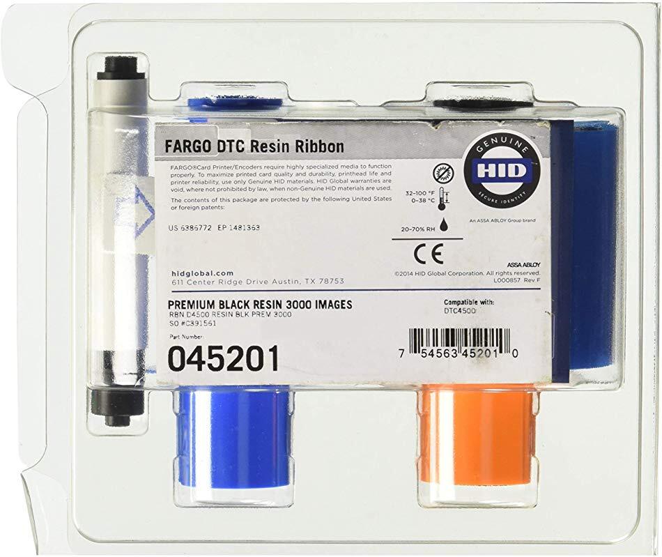 Картридж с черной лентой премиум-класса Fargo 45201 DTC4500 - 3000 изображений 11990₽
