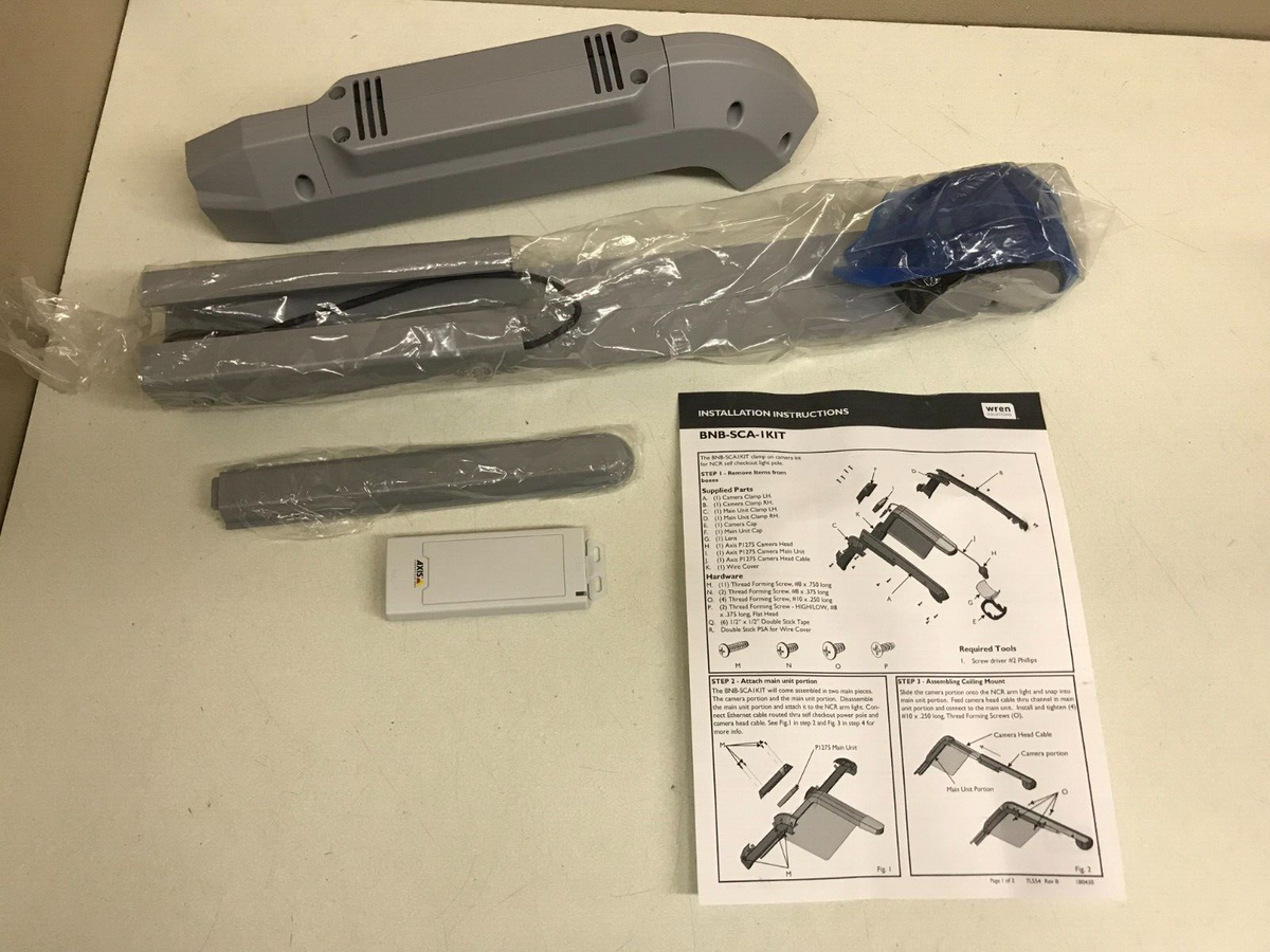 NEW Axis P1275 IP Network Camera Kit w/ Pole Mount P12 MKII PoE