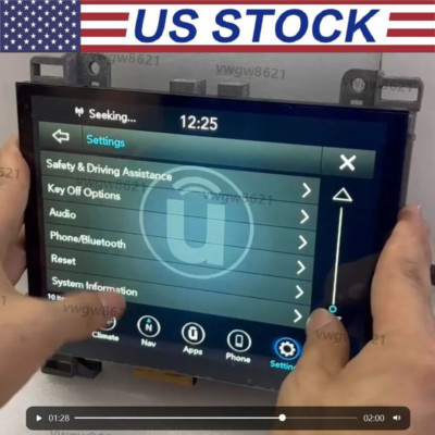 17-21 Replacement 8.4'' Uconnect 4C UAQ LCD Display Touch Screen Radio Navigation