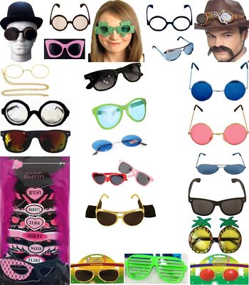 Erwachsene Kinder Party Brille Hawaii Zauberer Weihnachten Halloween Linse Buch Tag Kostüm