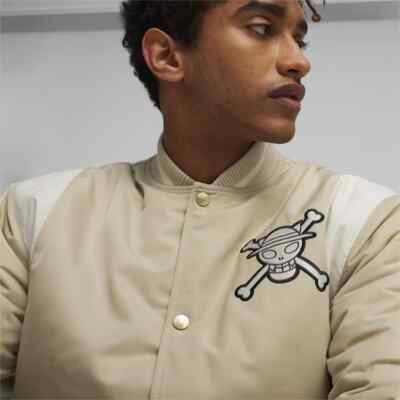 Time is on ジャンパー サイズ1 クリーム色 One Piece x Puma Collection Unisex Varsity Jacket Beige Putty 2024