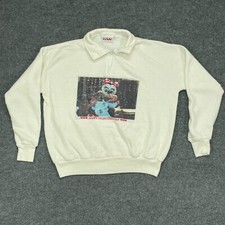 Vintage Family Photo Sweatshirt Adult XL White Mickey Mouse Minnie Valentine 90