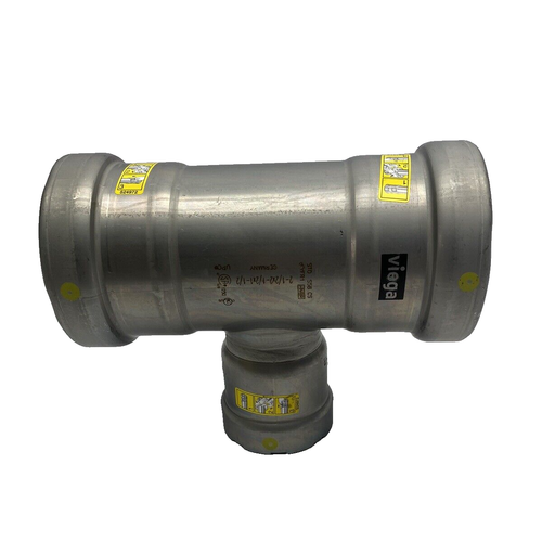 28675 Viega MegaPressG 2-1/2""X2-1/2""X1-1/2"" Tee-Kohlenstoffstahl, Zink-Nickel-Mantel - Bild 5 von 10