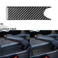 Real Carbon Fiber Console Handbrake Panel Cover For Hyundai Genesis Coupe 10-16 Real Carbon Fiber Console Handbrake Panel Cover For Hyundai Genesis Coupe 10-16