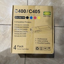 C400 C405 4 Pack Toner for Xerox VersaLink C400 C400D C400DN C405 C405DN C405N