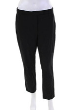 Babaton Womens High Rise Slim Leg Dress Pant Trousers Black Wool Size 6