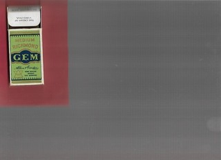 A Super Empty Vintage Gem Cigarette Packet