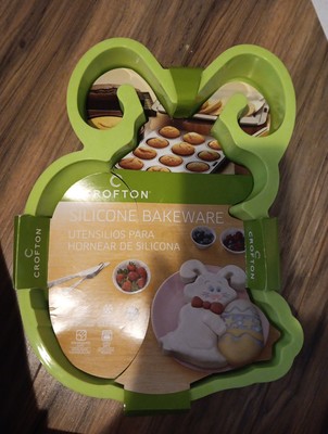 CROFTON Silicone Bakeware Easter Bunny w/Egg  11.7''x7.26''x1.46'' NWT