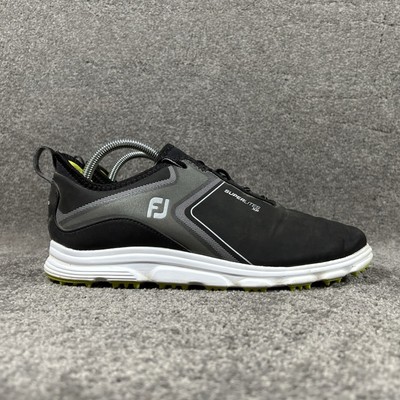 Footjoy Superlites Golf Shoes Black Leather Size 9.5 W Footjoy Superlites for sale - eBay main image 2