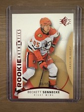 2025-26 Upper Deck SP Hockey Beckett Sennecke Rookie Authentics Red SP /99 Ducks