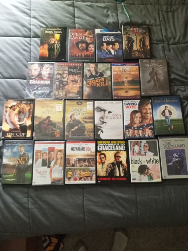 22 Kevin Costner Dvd Movies. Black Or White,Hatfield & McCoys & More