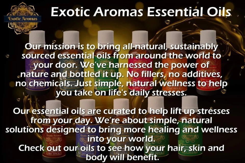 Exotic Aromas Essential Oil Lavender Oil Lemongrass Oil Or 3 More Pack of 5 AU - Image 4 of 4