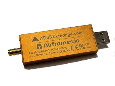 ADSBexchange.com Orange R860 RTL2832U, 0.5 PPM TCXO SDR w/Amp