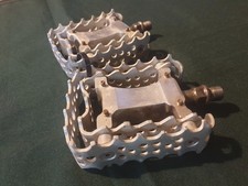 Pr Vtg Old School Retro Schwinn Alloy Bicycle Pedals, USA BMX Bike Cycle,Hot Rod