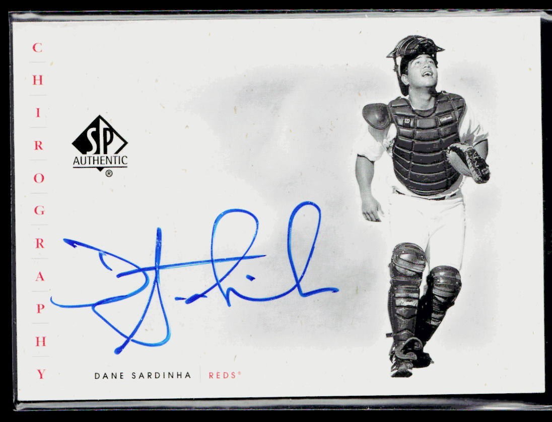 Dane Sardinha #DS Baseball Cards 2001 SP Authentic Chirography trading card — raw and PSA graded price guide