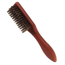 Beard Straightening Comb with Soft Nylon and Wood for Barber Hair Styling