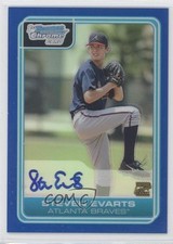 2006 Bowman Draft Chrome Picks Blue Refractor /150 Steven Evarts #DP74 Auto 0a7