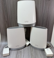NETGEAR Orbi Tri-Band Mesh WIFI 6 RBR750 Router and 2 RBS750 Satellites