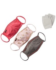 Imoga Pack Of 3 Kids Cloth Face Masks Pink Small Kids 2-8