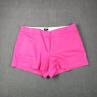 J. CREW Shorts Womens Size 14 Classic Chino Cotton Hot Pink