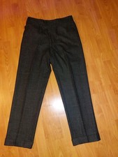 Regent Tweed Hose Gr. 46 Schwarz meliert 90% Wolle Top Zustand