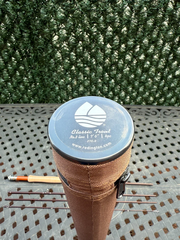Redington Classic Trout Rod 376-4, 7'6", Fly, Moderate, 3wt, Fly Rod, 4pcs - Image 4 of 4