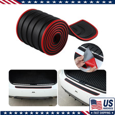 Car Rear Bumper Protector 41inch X 3.5inch Universal Rubber Anti-scratch Trunk Car Rear Bumper Protector 41inch X 3.5inch Universal Rubber Anti-scratch Trunk