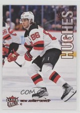 2022-23 Upper Deck Fleer Ultra Orange Foil 2/25 Jack Hughes #123 0nr3