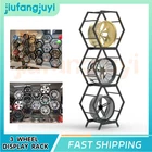 WHEEL DISPLAY RACK HOLDS UP TO 22" WHEELS- SHOWROOM FLOOR RACK-4 WHEELS