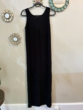 Madewell NWT Semi-Sheer Classic Sleeveless Black Rear Button Maxi Dress XS