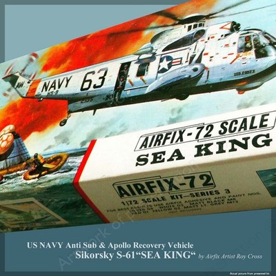 Original Airfix 1969 · First Sikorsky ''SeaKing'' Release · Complete/Excellent Box