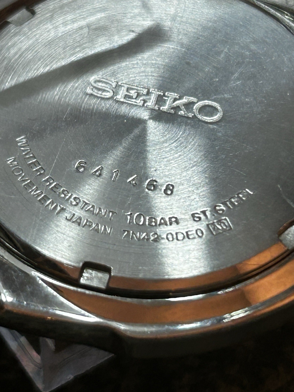 Seiko 7N42 0DE0 Blue Dial Stainless Steel Watch With Day image 6