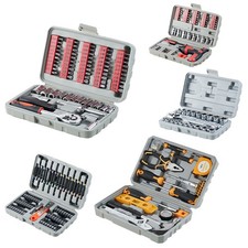 Home 68 Pcs Tool Kit Set Complete DIY Household Repair Tools with Case UK NEW