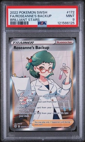 Pokémon TCG Roseanne's Backup Sword & Shield: Brilliant Stars 172/172 PSA 9