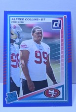 2025 Panini Donruss - Rated Rookie Alfred Collins #355 Press Proof Blue (RC)