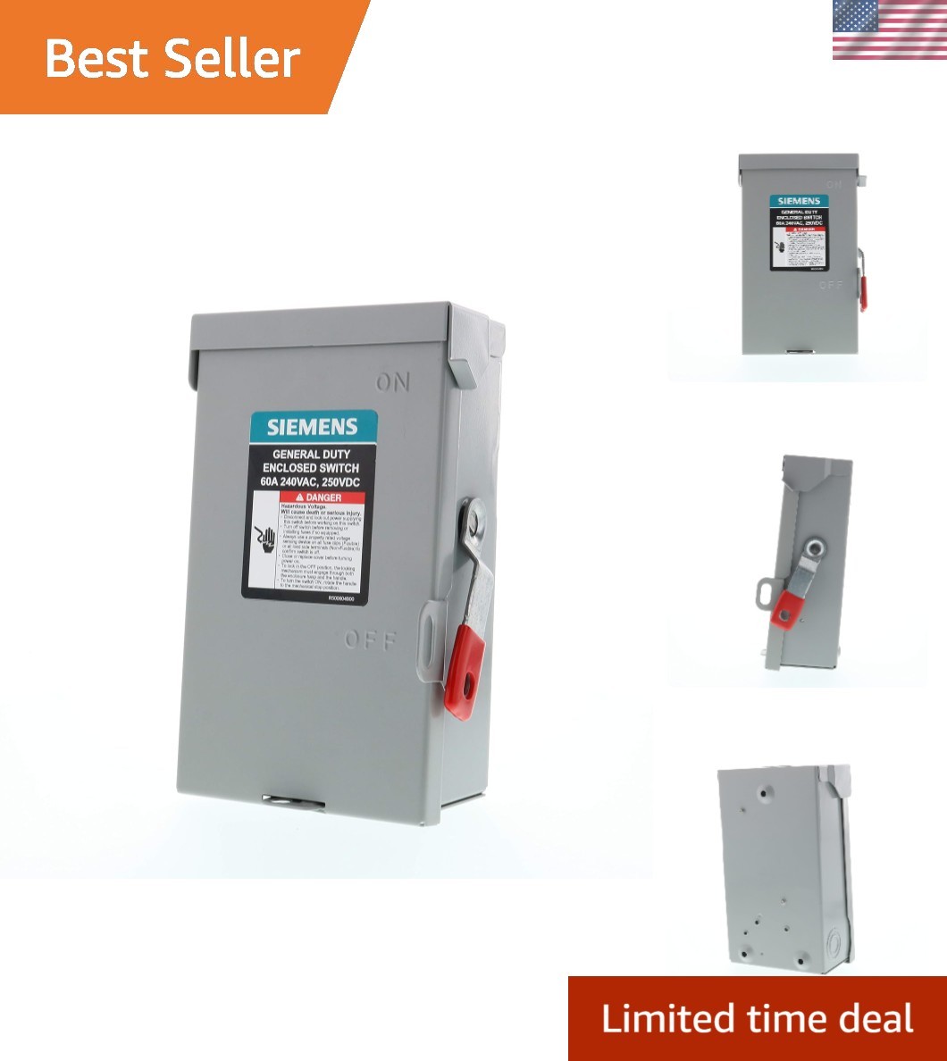 Efficient 240V Safety Switch - Quick-Make Mechanism for 60A Circuits