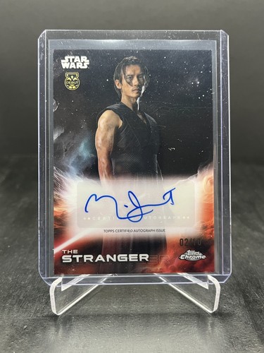 2025 Topps Chrome Star Wars Manny Jacinto The Stranger Auto Black 02/10 #A-MJ