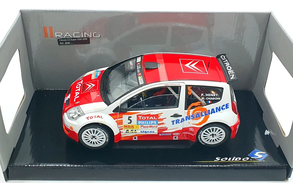 Solido 1/18 Scale Diecast 9034 - Citroen C2 Super 1600 #5 2004 Rally - Image 4 of 4