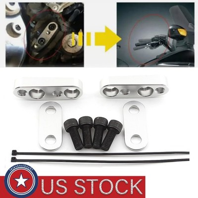 Handlebar Adjustable Clamp Risers Adapter For Honda Goldwing 1800 GL1800HPNA ABS