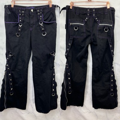 Vintage TRIPP NYC Pants Daang Goodman Goth Rave Baggy Bondage Zip