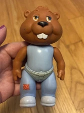 Vintage The Get Along Gang Dress up Bingo Beaver 1984 Tomy 6" Toy Figure 80s