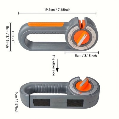 Functional Flexible Economical Easy to Use 6-in-1 Manual Diamond Knife Sharpener