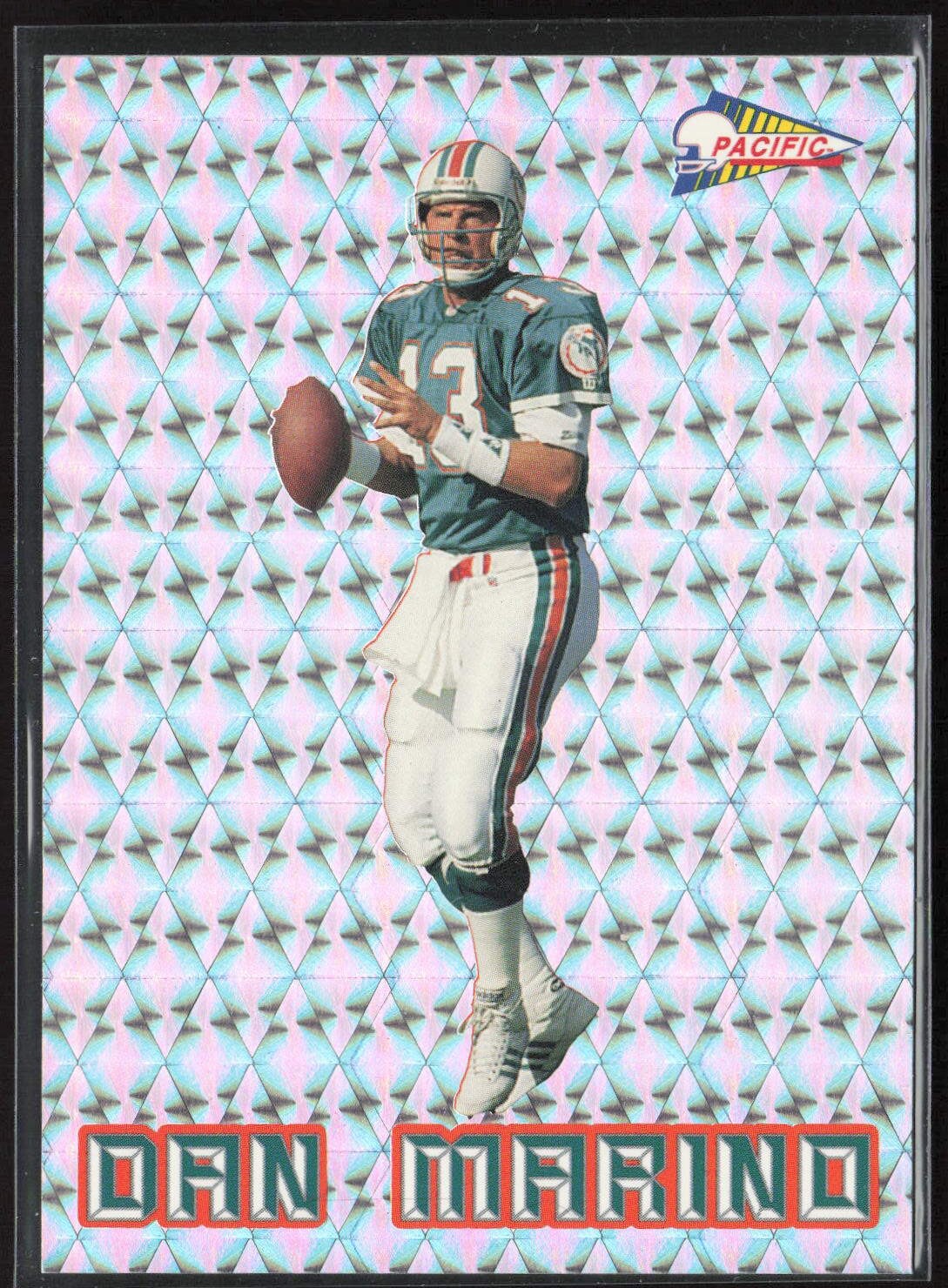 Dan Marino 1993 Pacific #11 Silver Prism Miami Dolphins