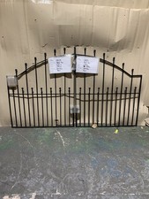 Ball Top Wrought Iron Style Metal Driveway Gates 2080mm GAP x 1220mm High