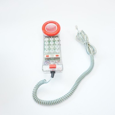 Tozai Clear Telephone Phone see thru through Vintage Retro Antique Corded USED